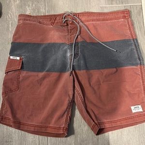 Okatin mens washed surf trunks size 36